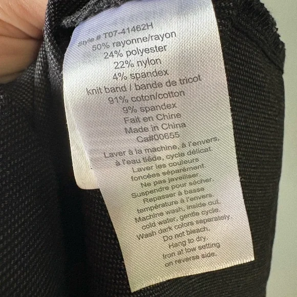 Thyme Maternity Black Pencil Skirt Small 🤰 Stretch Work Office Business Casual - Picture 8 of 8